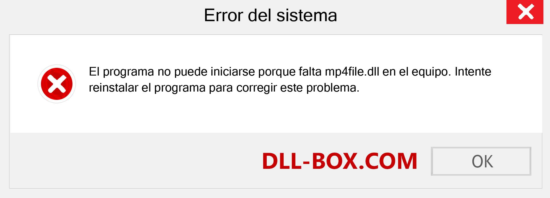 ¿Falta el archivo mp4file.dll ?. Descargar para Windows 7, 8, 10 - Corregir mp4file dll Missing Error en Windows, fotos, imágenes